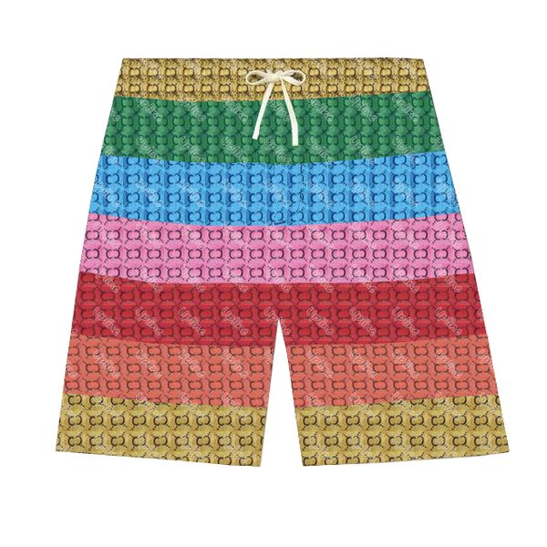

leisure colored letter designer men sports swim shorts swimwear male beach pants soft elastic fitness basketball pants