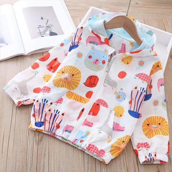 

baby jacket zipper hoodie spring autumn for girls windbreaker clothing children outerwear cardigan girl thin clothes floral coat, Blue;gray