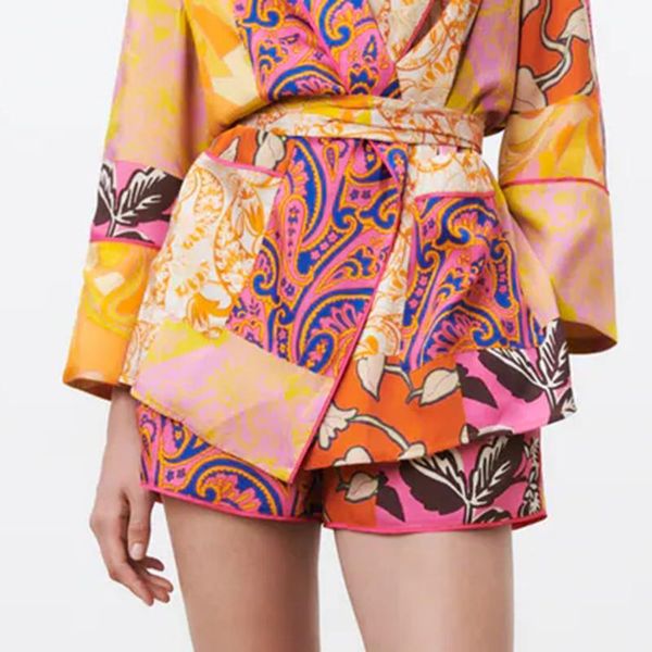 

women's shorts fashion summer casual printed women elegant elastic waist short straight loose ladies, White;black