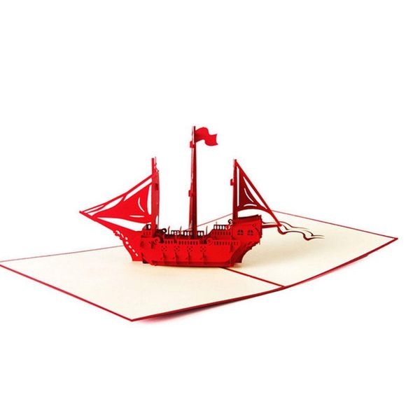 

greeting cards 3d up card sailing ship christmas birthday thank you valentine qx2e