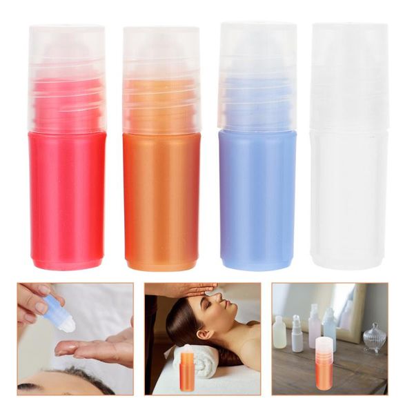 

storage bottles & jars 20pcs 3ml empty refillable roll on essential oil roller