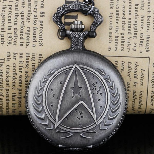 

pocket watches fashion quartz watch with chain interstellar movie theme pendant clock christmas gift, Slivery;golden
