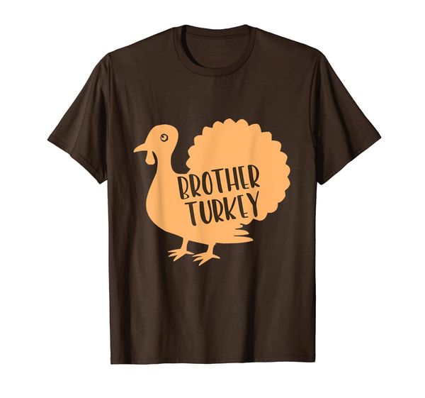 

brother turkey family thanksgiving gift t-shirt, White;black