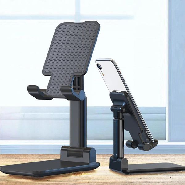 

lifting and foldable double hinge bracket deskphone ipad tablet universal portable lazy creative metal cell mounts & holders