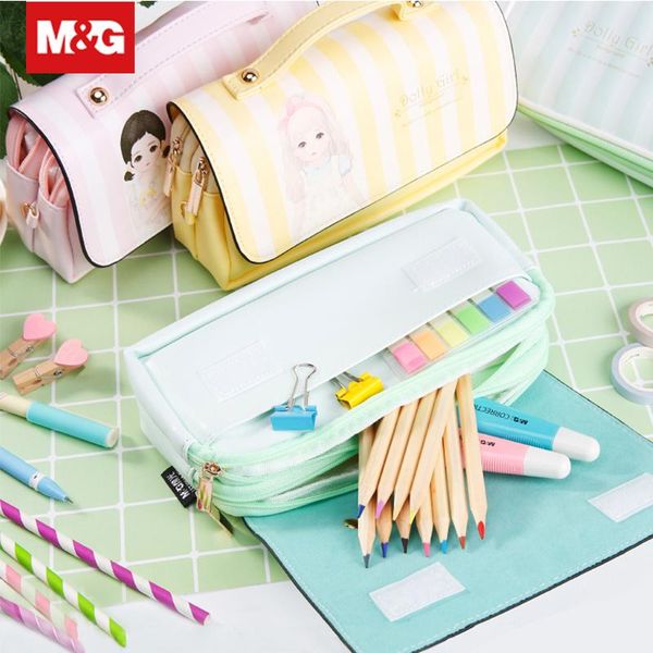 

portable large capacity multifunction school pen pencil bag case kawaii fabric makeup bags student stationery apbn3484