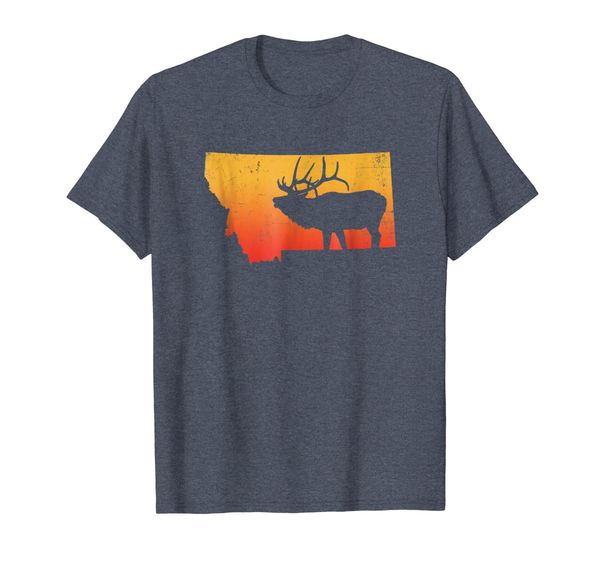 

vintage montana elk t-shirt - retro outdoors hunting tee, White;black