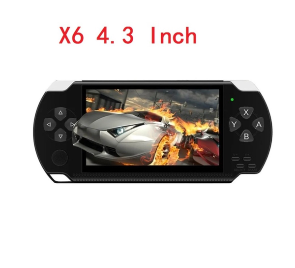 

4.3 inch handheld game console 8gb player built-in 200 games mp5 hd video kids music lcd rechargeable portable players