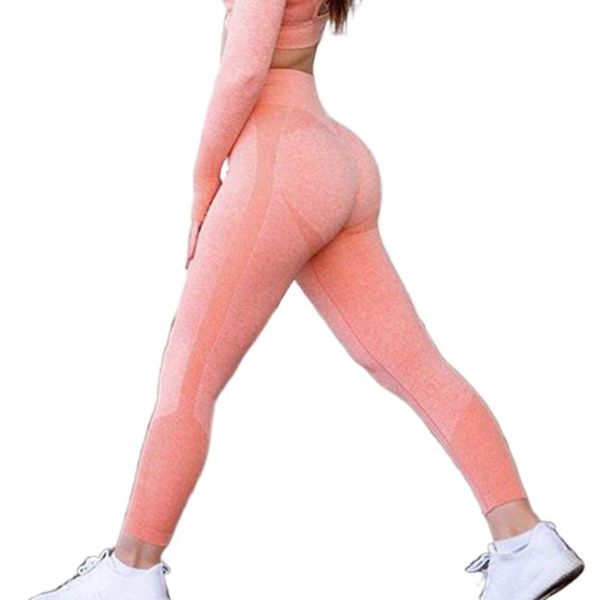 

women's leggings 2021 seven-color seamless tights, clothing women, Black