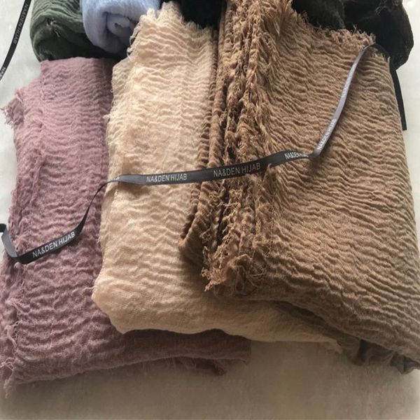 

scarves (100pcs/lot) bubble plain crinkle hijab scarf fringes women soft solid hijabs muffler shawls muslim wrap designs, Blue;gray
