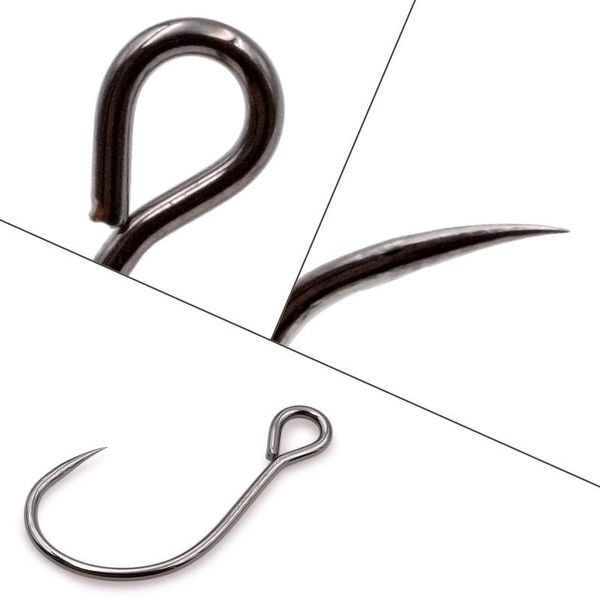 

fishing hooks 3 pack thetime brand big ring lure hook for mini crankbait and small minnow lures barbless high carbon steel fish