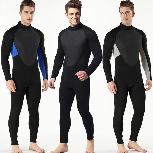 

one-piece suits wholesale 3mm diving suit against cold and warm men's surf clothes