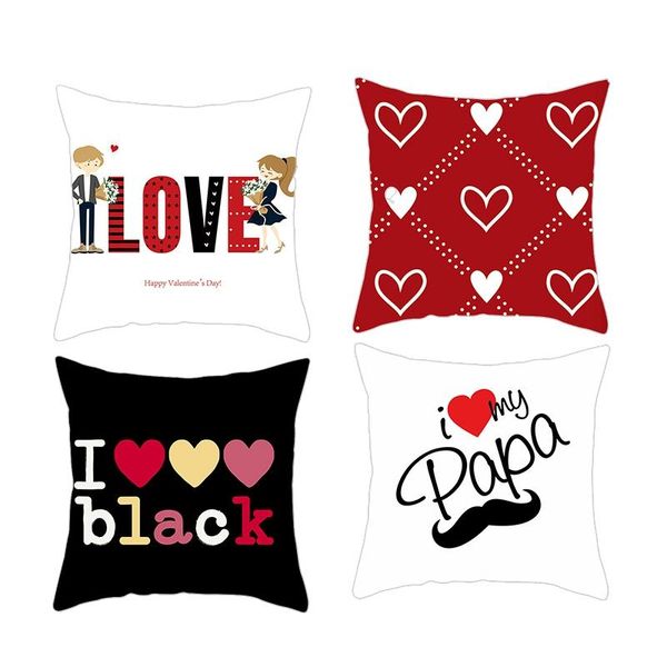 

pillow case 4pcs peach skin square bed sofa waist cushion cover home decor 18 inch