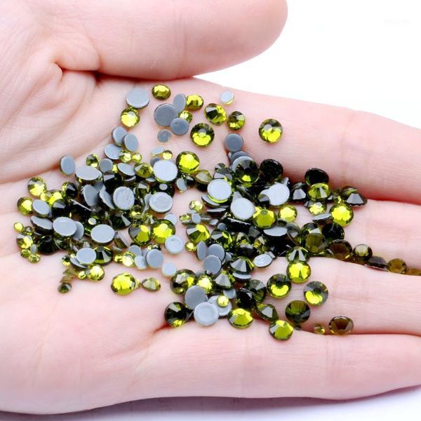 

olive fix crystal rhinestones ss6-ss30 and mixed glue backing iron on glass stones applique for garments phone diy decoration1, Silver;gold