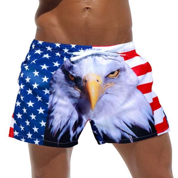 

one-piece suits wd63 summer vacation beach board shorts face print men swimwear swim trunk man swimsuit sunga sports leisure with liner