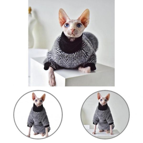 

cat costumes pet apparel durable skin-friendly loose warm cats pullover costume for hairless sweater clothes