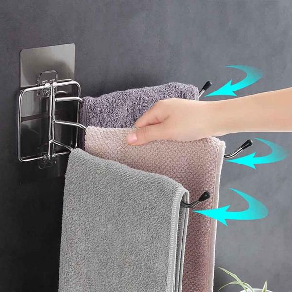 

towel racks 180 wall-mounted degree rack drain owel storage bar for bathroom kitchen supplies