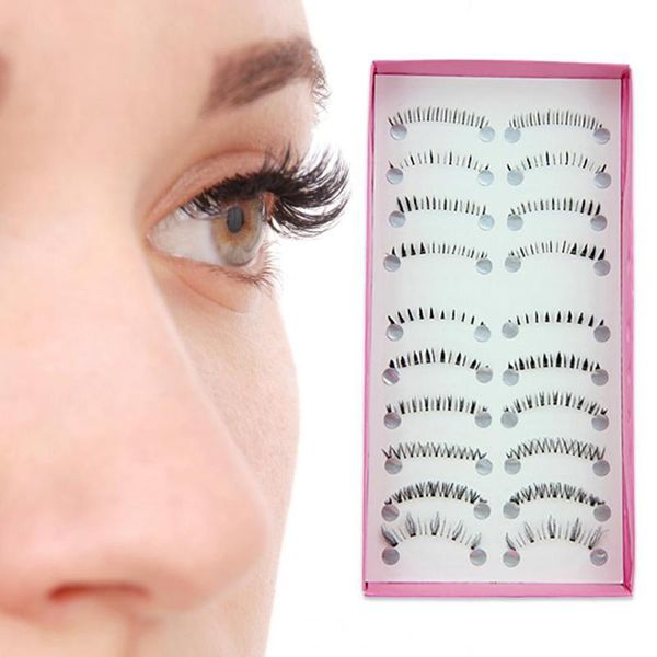 

false eyelashes 70% 10 pairs natural women lower under bottom fake eye lashes extension for daily lifeÂ