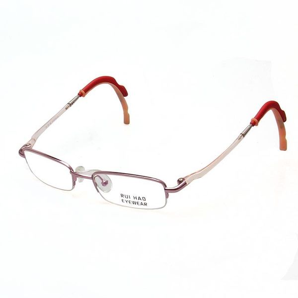 

fashion sunglasses frames rui hao eyewear children kids eyeglasses frame myopia student eye glasses non-slip design spectacle for boys girls, Black
