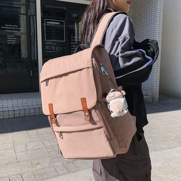 

backpack fashion high capacity women men waterproof nylon laptravel backpacks teenage college style schoolbags 7006