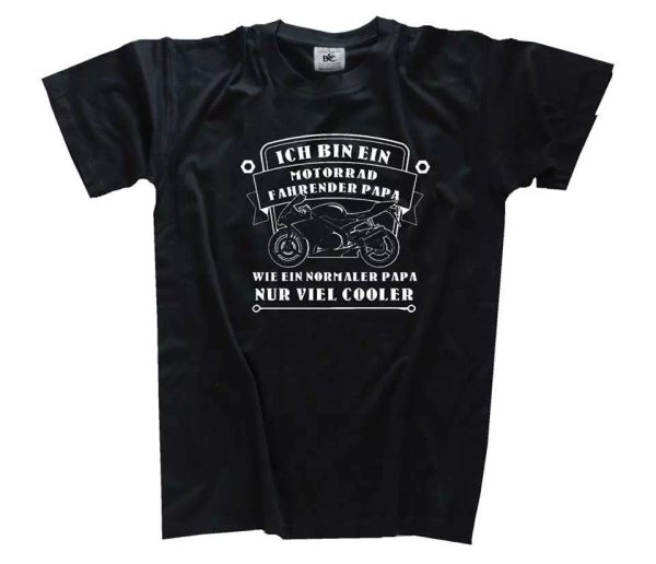 

ich bin ein motorcycle propelled papa - touring t-shirt s-xxxl, White;black
