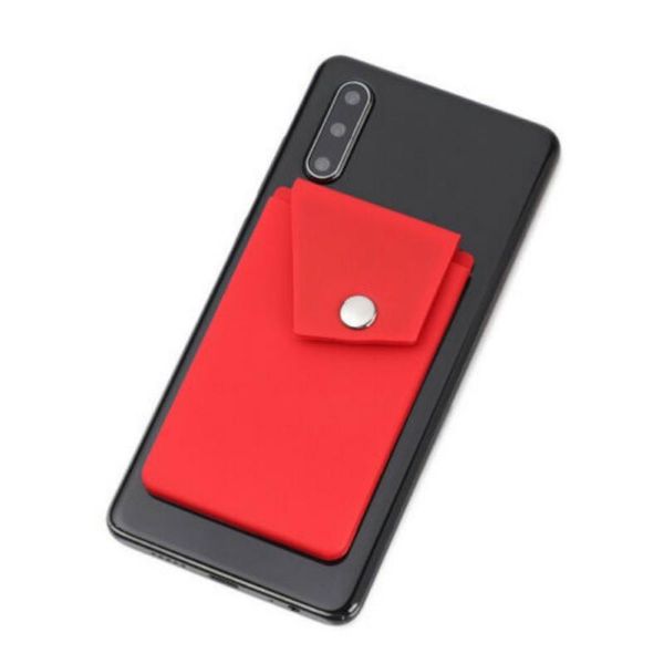 

cell phone mounts & holders card bag stand holder silicone stick on credit wallet for android smartphone with universal