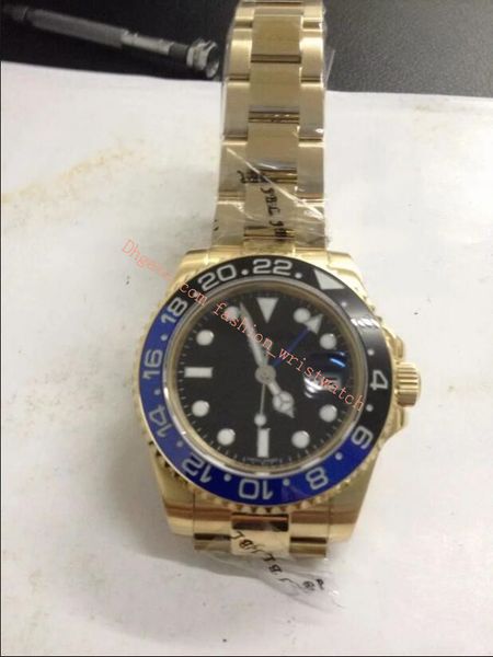 

luxury watches bp maker 40mm asia 2813 mechanical 116710 116713 126710 real high grade ceramic bezel sapphire mirror men's watch, Slivery;brown