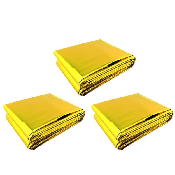 

outdoor pads 3pcs aluminum foil blankets keeping warming (assorted color)