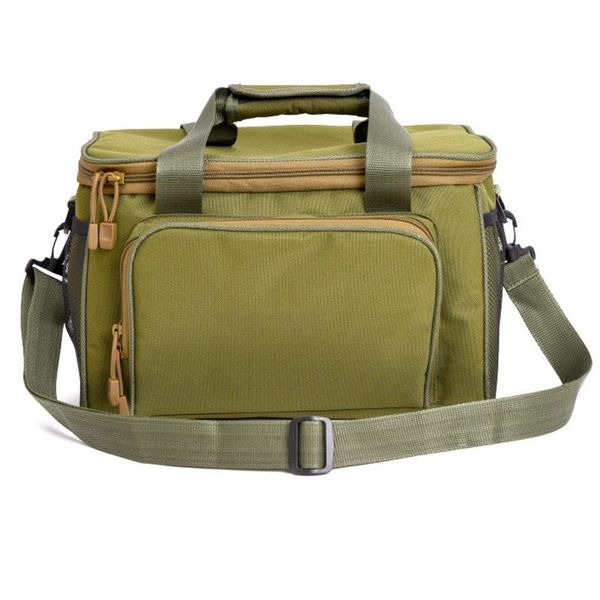 

fishing accessories tackle waist bag waterproof shoulder pack case multi-pocket lure reel line hook swivel snaps connector storage