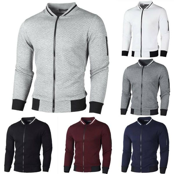 

men's jackets mens zip up cardigans winter casual jacket coat long sleeve warm outerwear, Black;brown