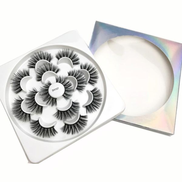 

false eyelashes 25mm faux mink lashes cruelty soft handmade silk wholesale reusable dramatic fluffy messy 3d