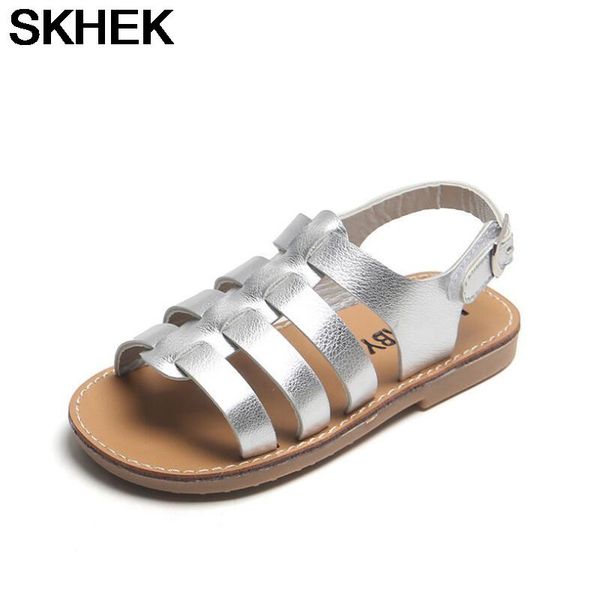 

children's shoes summer style children sandals girls princess beautiful kids flat baby girl gladiator soft, Black;red