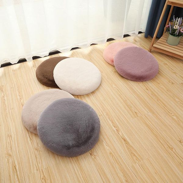

cushion/decorative pillow plush chaise lounge rocking deck chair round cushion pouf armchair backrest seat sofa mat decorative