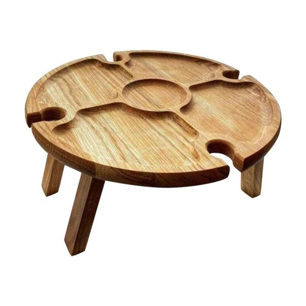 

camp furniture outdoor wine picnic tablefoldable portable small beach table solid wood wooden retractable legs
