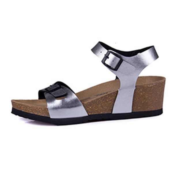 

sandals sandÃ¡lias femininas da moda cosmagic, de cortiÃ§a, para o verÃ£o, praia, tira com fivela, preto e branco, sandÃ¡lias uso externo, ptwt, Black