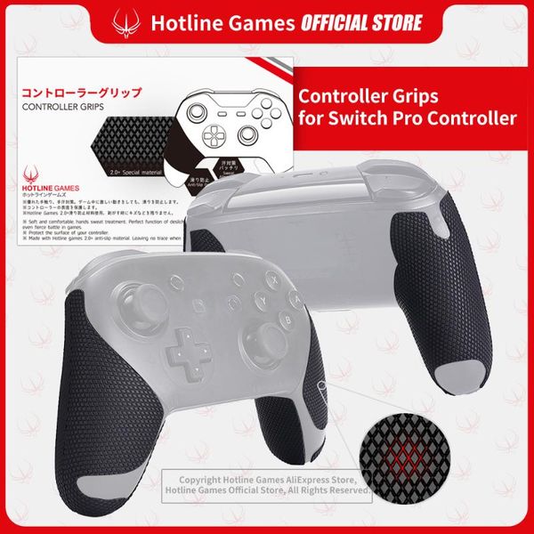 

mice line games 2.0plus controller grips for switch pro controllers,anti-slip,moisture wicking [classic version (4pcs)]