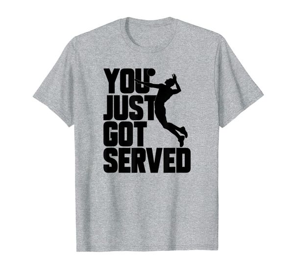 

funny volleyball tees : you just got served t-shirt, White;black