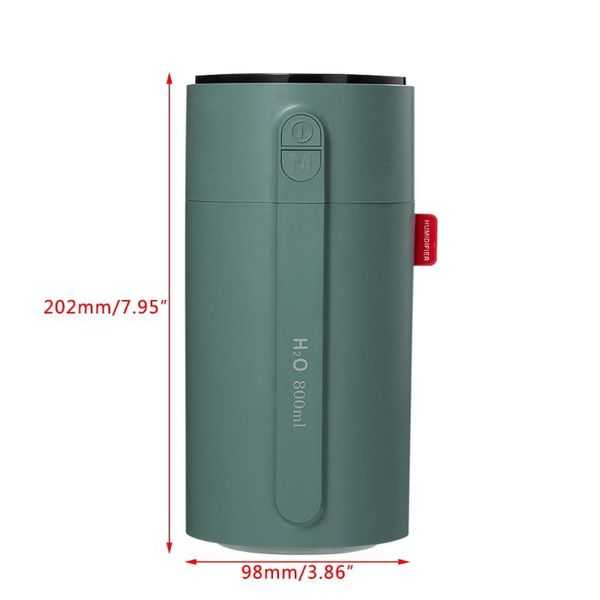 

800ml dual nozzle air humidifier usb aroma diffuser night light induction spray r9ud humidifiers