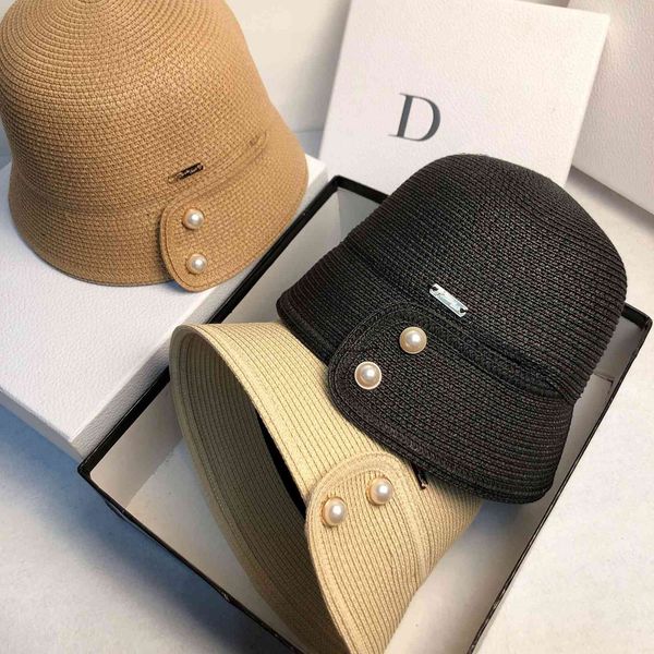 

designer version east gate original summer straw hat fashion net, Black;white