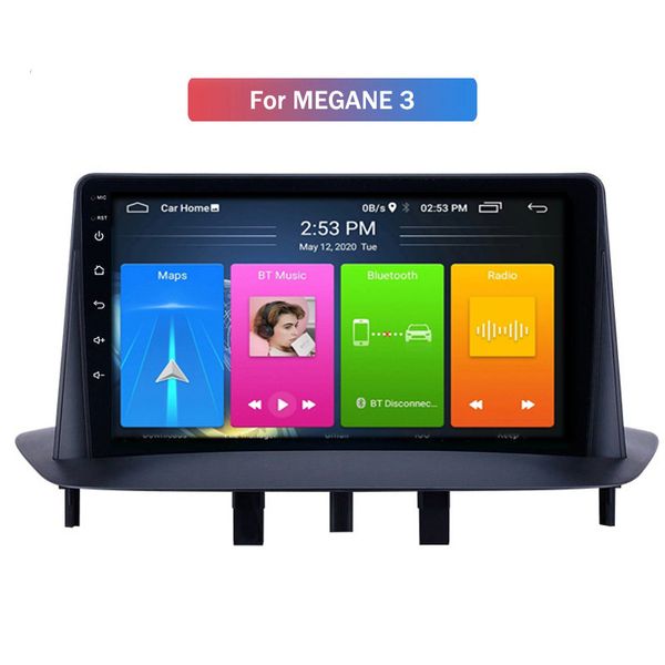 10,1 polegadas 2din carro dvd player android navigator all-in-one gps quad core vídeo wifi para renault megane 3