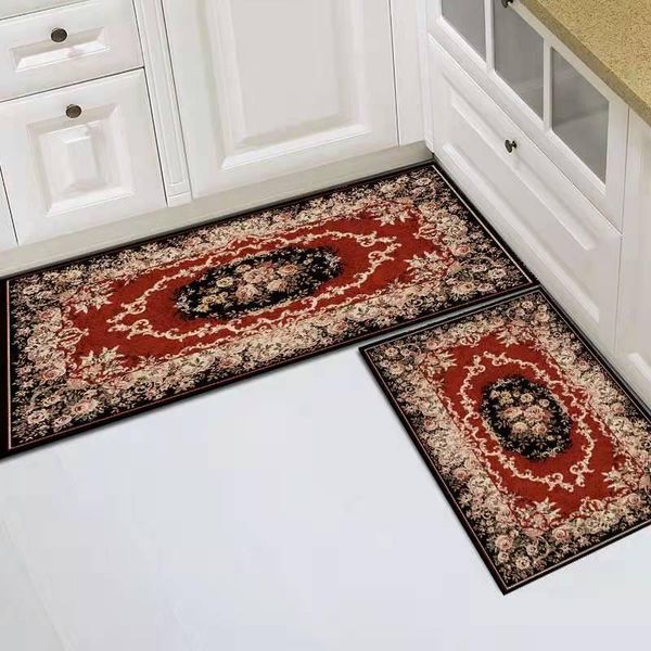 

one set kitchen entrance doormat carpet luxurious home decor floor door mat anti-slip hallway bedroom living room welcome rugs carpets