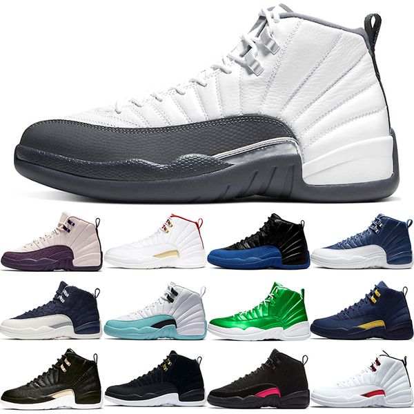 

2021 men basketball shoes 12 12s mens bulls dark grey fiba game royal indigo international flight michigan reptile reverse taxi twist sneake