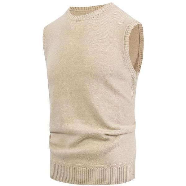 

men's vests autumn and winter tank 2021 casual sleeveless round neck vest ropa hombre men clothing bodybuilding debardeur hommes, Black;white
