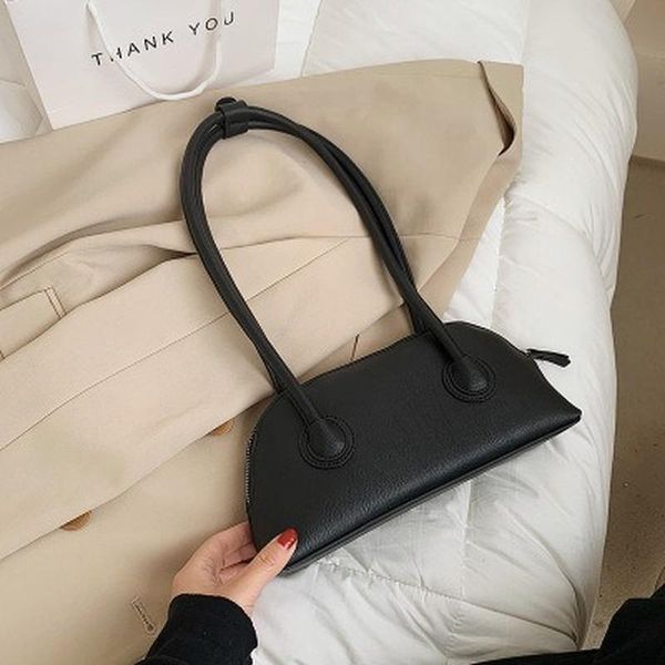 

evening bags retro ladies shoulder bag 2021 fashion korean shell female net red simple long handle underarm