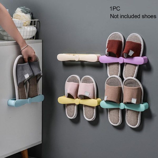 

clothing & wardrobe storage slippers wall hanging holder stretchable multipurpose space saving home decor organizer punch shoe rack bat