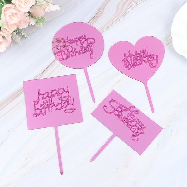 

Other Festive & Party Supplies 1Pc Cake Decor Happy Birthday Acrylic Topper Suitable For Decorating Desserts