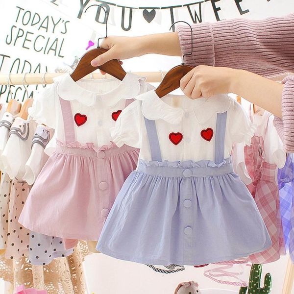 

girl's dresses cotton baby girls princess 2021 summer cartoon short sleeves dress children's clothing kids casual clothes 0-2 year, Red;yellow