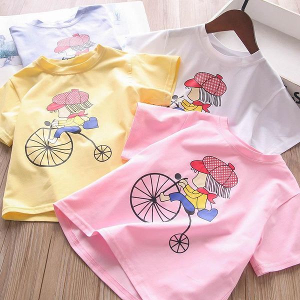 

t-shirts baby girls wear cartoon print tshirt, Blue