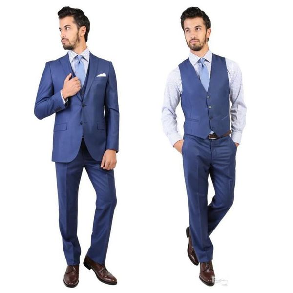 

costume homme arrival custom formal men tuxedos for peaked lapel two buttons groom groomsmen 3 piece suits wedding men's & blazers, White;black