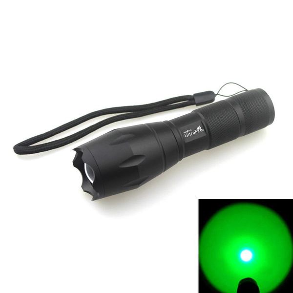

other led lighting u-f a100 1xcree q5 green light 5-mode zooming (1x18650/3xaaa)