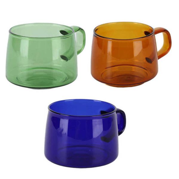 

mugs glass mug coffee cup heat resistant borosilicate with handle for home